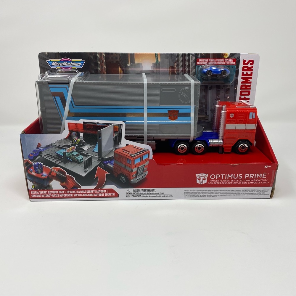 Hasbro MICRO MACHINES Optimus Prime Hauler‎ PLAYSET Converting Playset NEW